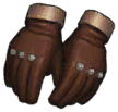 Crude Tattered Leather Gloves